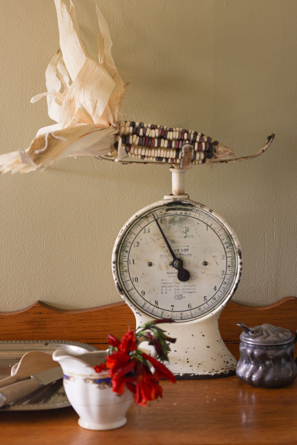 Kitchen decor at Wisteria Cottage