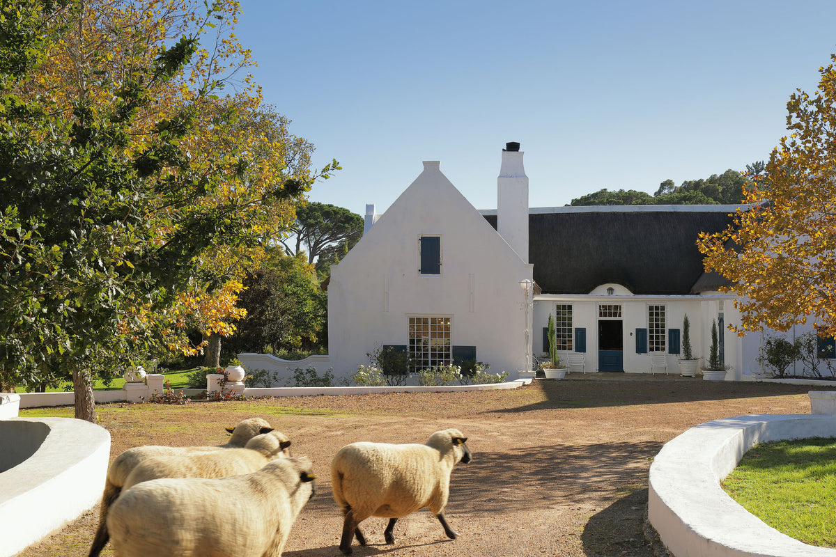 Historic Cape Dutch Manor House at San Gabriel Homestead in Stellenbosch