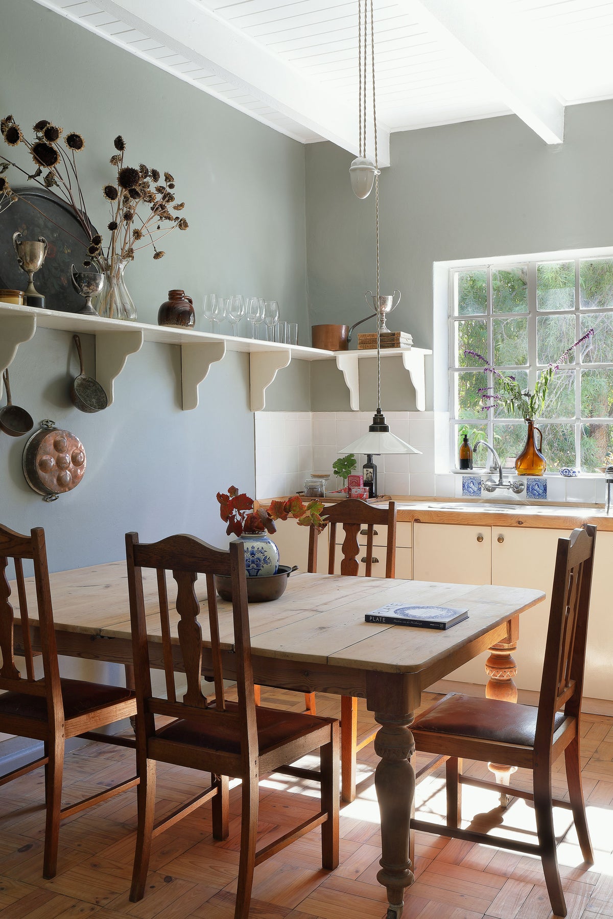 Generous farm-style kitchen inside Vineyard Quarters
