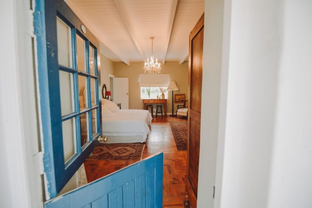 King-size bedroom inside Vineyard Quarters