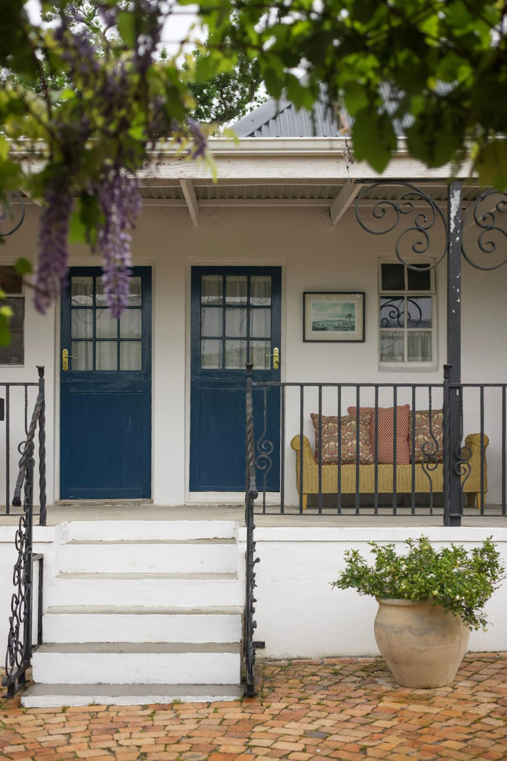 Front entrance of the Wisteria Cottage at The San Gabriel Homestead